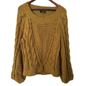 Express Cable Knit Crew Neck Sweater Size Small‎